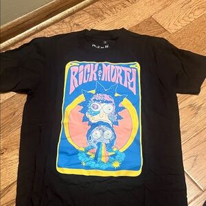 Ripple Junction Rick and Morty Blue and Pink Tee